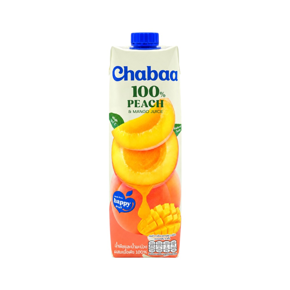 CHABAA 100% PEACH WITH MANGO JUICE 1 LTR