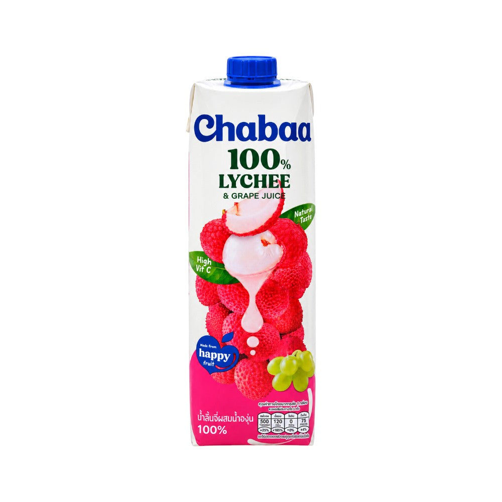 CHABAA 100% LYCHEE WITH GRAPES JUICE 1 LTR
