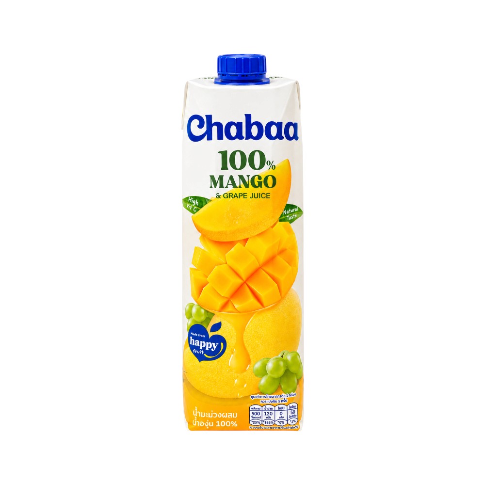 CHABAA 100% MANGO WITH GRAPES JUICE 1 LTR