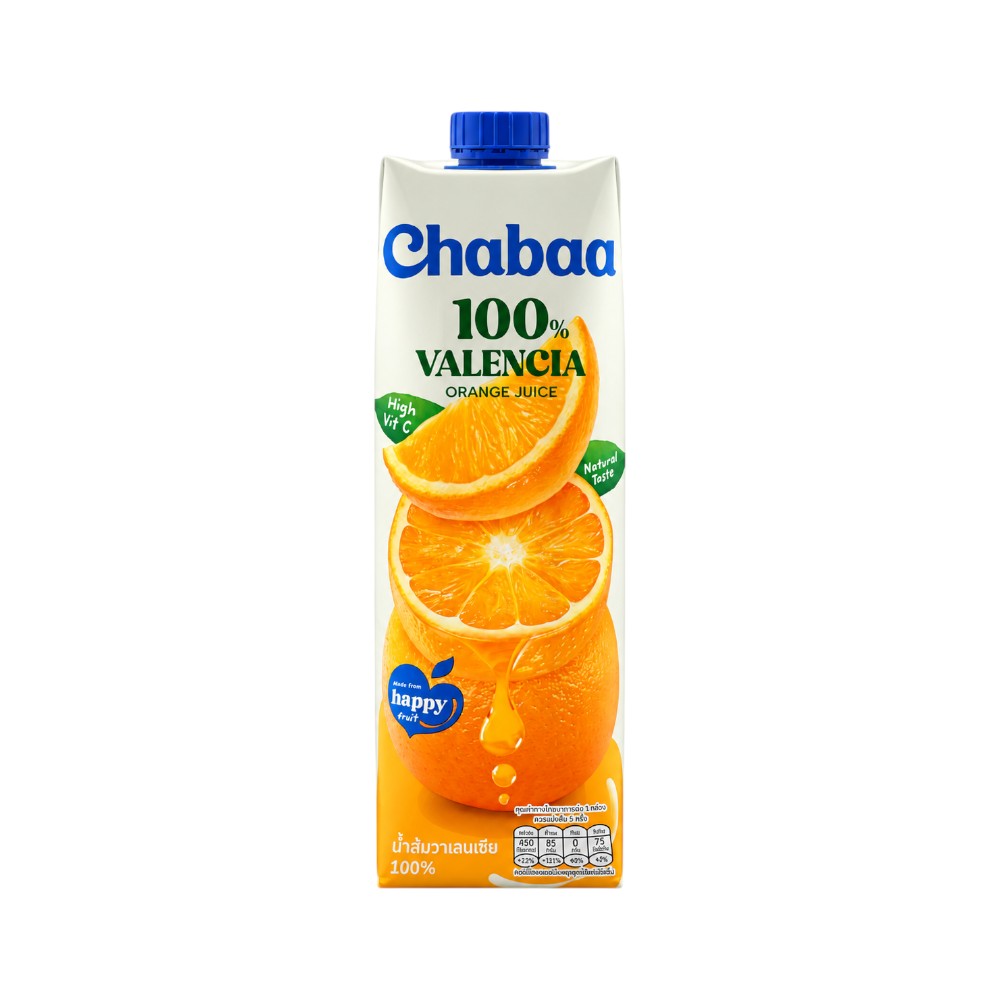 CHABAA 100% VALENCIA ORANGE JUICE 1 LTR