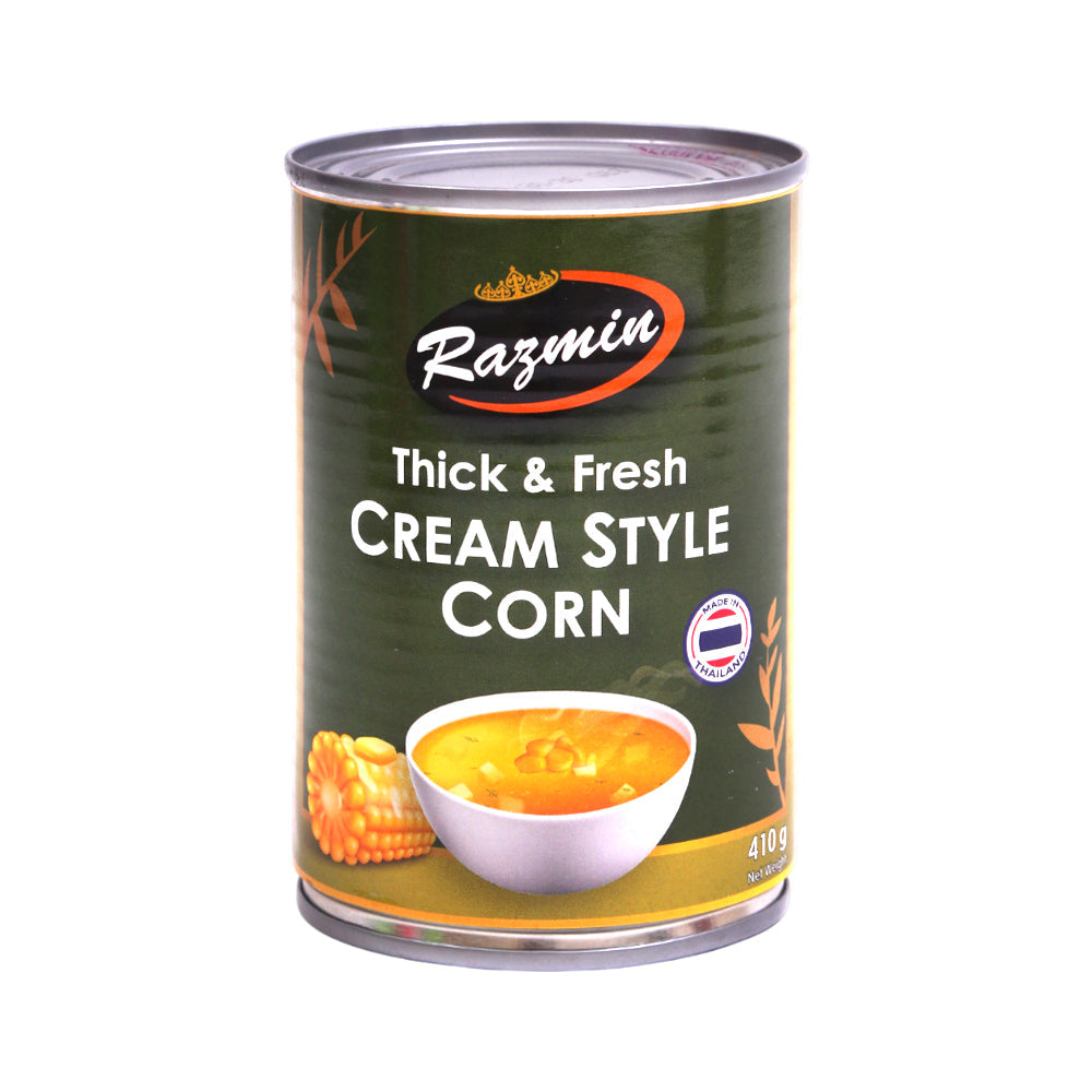 RAZMIN CORN CREAM STYLE TIN 410 GM