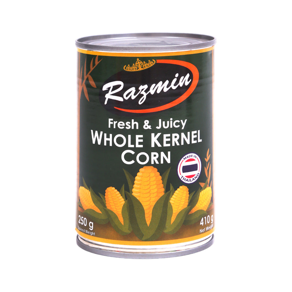 RAZMIN CORN WHOLE KERNEL TIN 410 GM