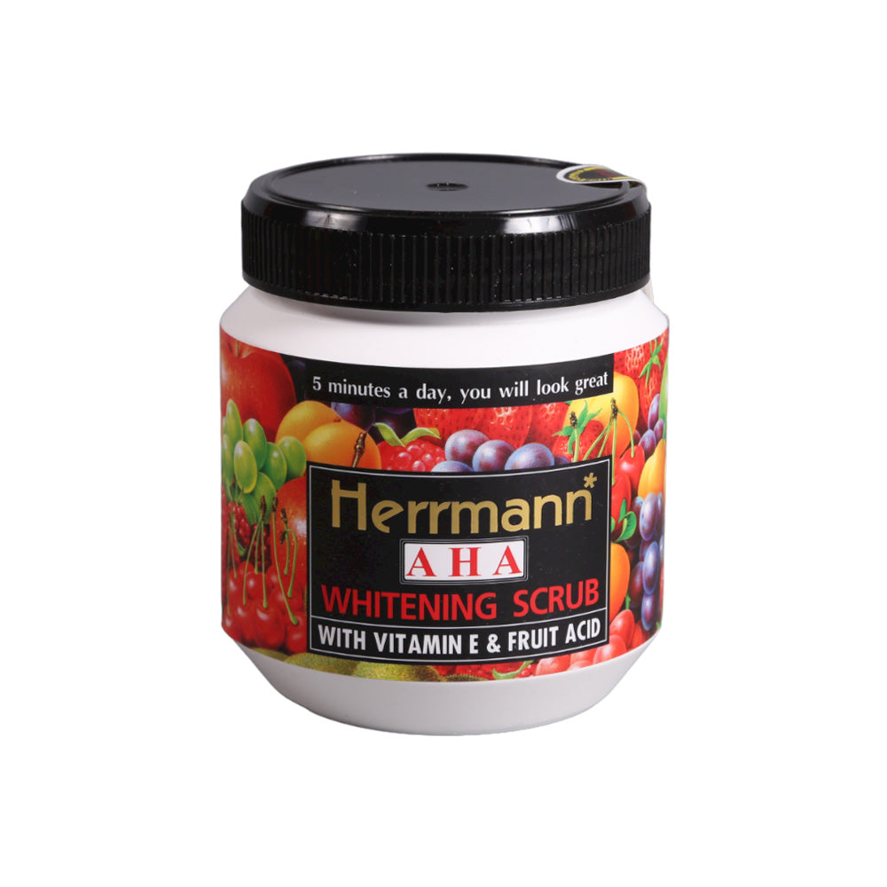 HERRMANN LIGHTENING SCRUB VITAMIN E AND FRUIT ACID 500 GM