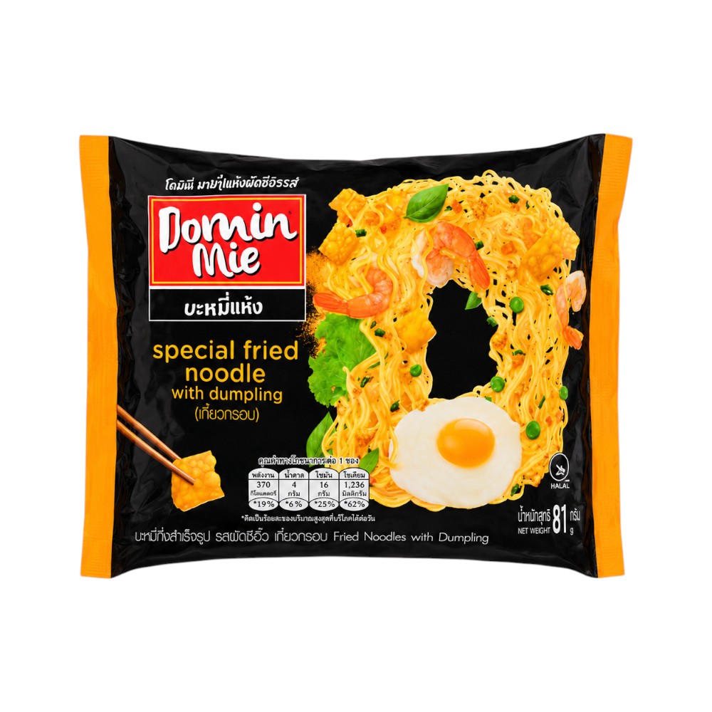 DOMIN MIE NOODLES SPECIAL FRIED WITH DUMPPLING 82 GM
