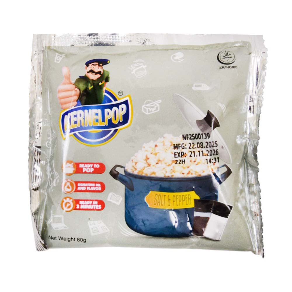 KERNEL SALT N PEPPER POP CORN 80 GM