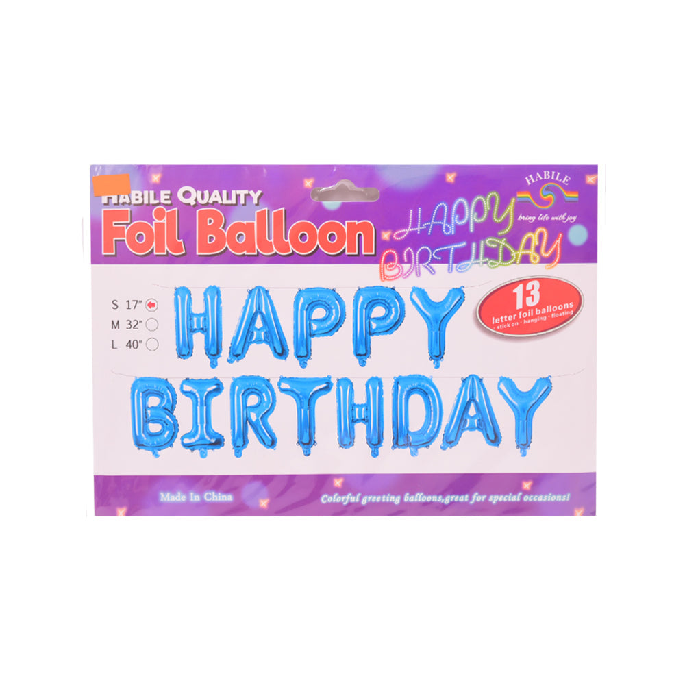7 PARTY FOIL BALOONS 13PC IR