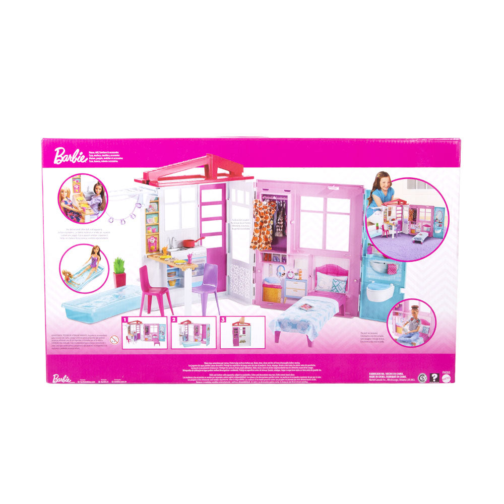 Fxg55 Barbie Doll With House Furniture