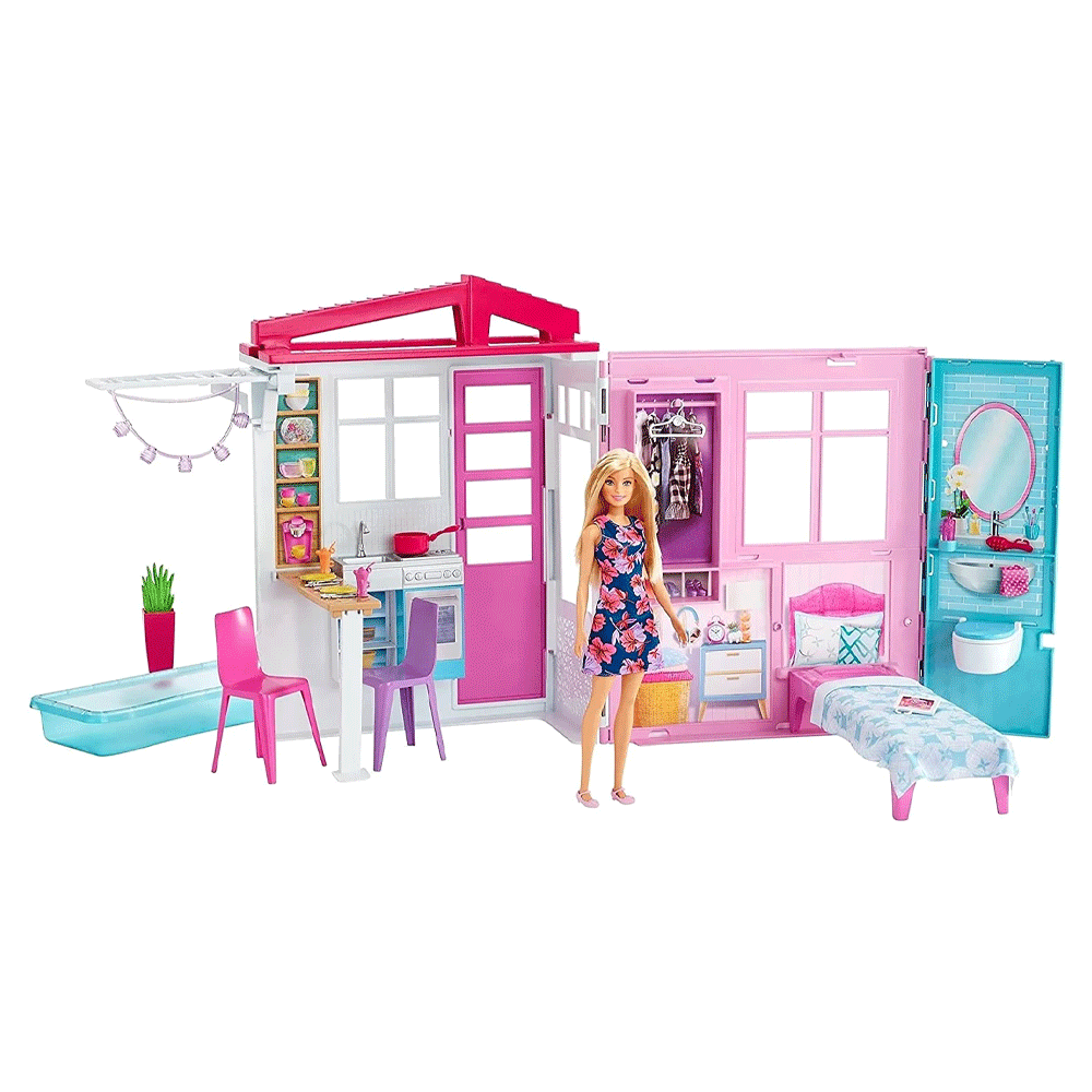 Fxg55 Barbie Doll With House Furniture