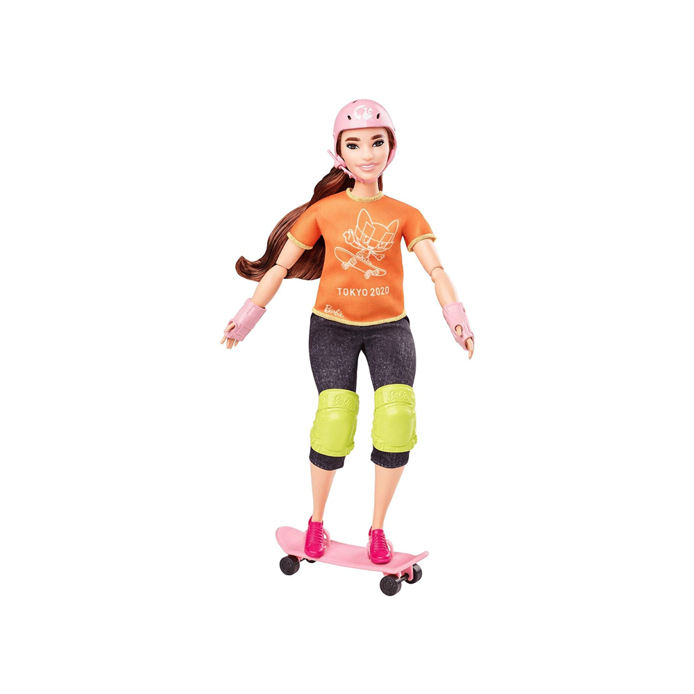 Gjl78 Barbie Doll Skateboarder Doll