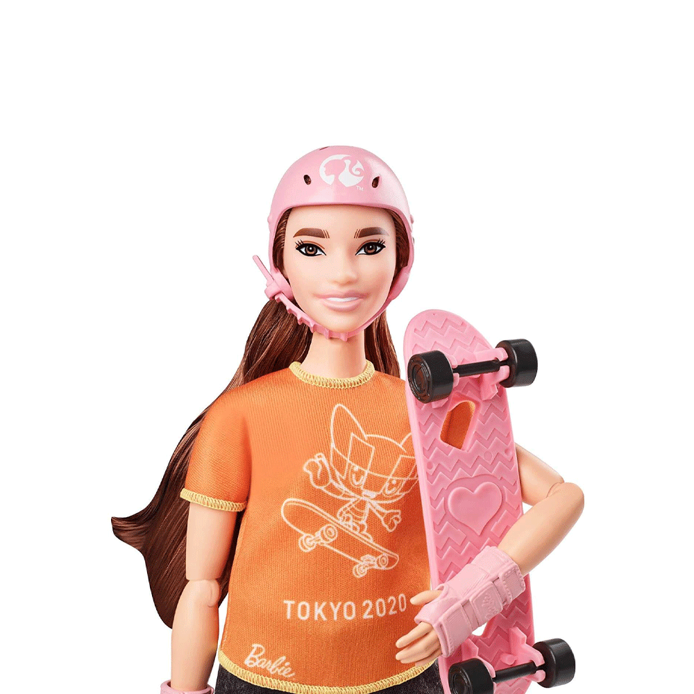Gjl78 Barbie Doll Skateboarder Doll