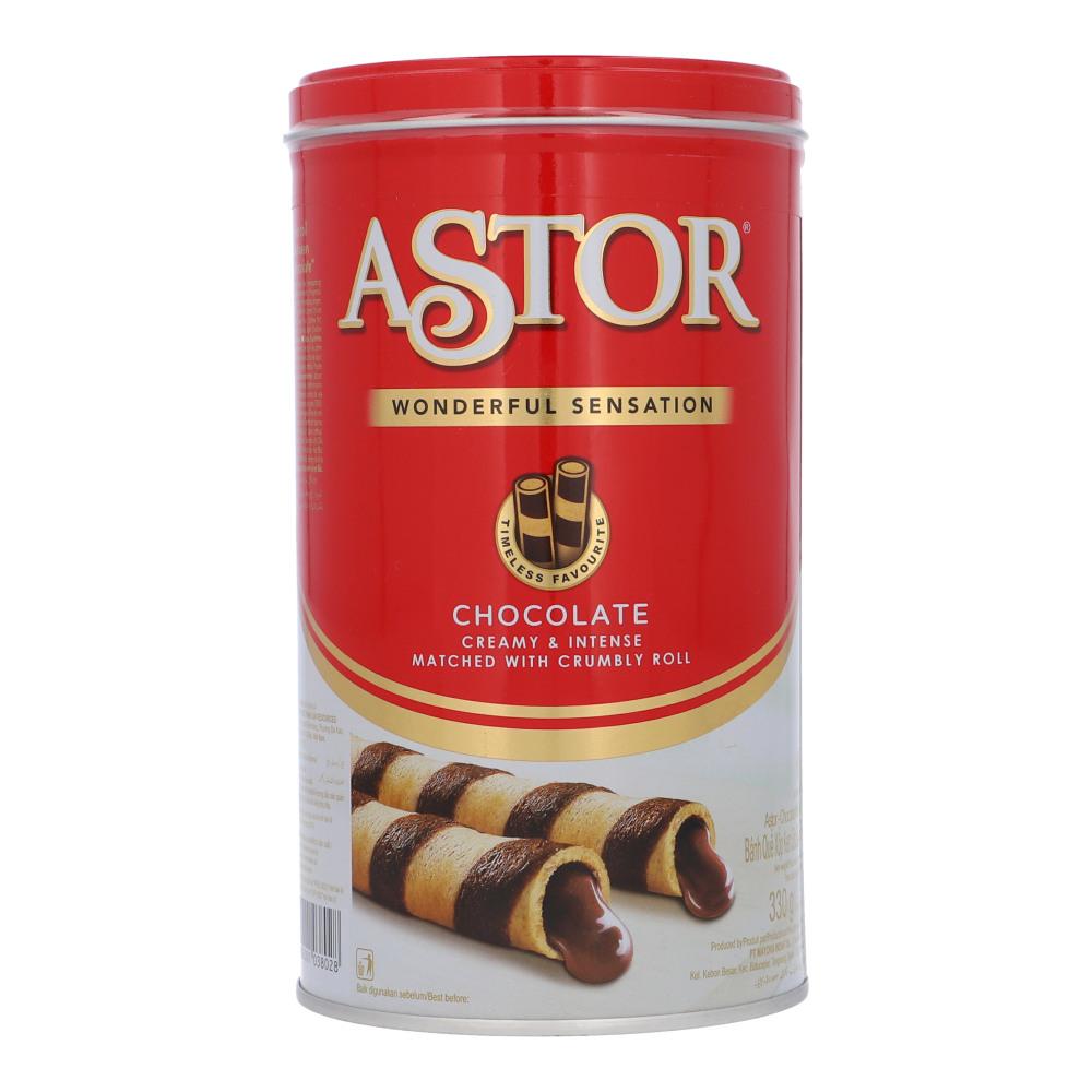 ASTOR WAFER STICK CHOCOLATE CREAMY INTENSE TIN 330 GM