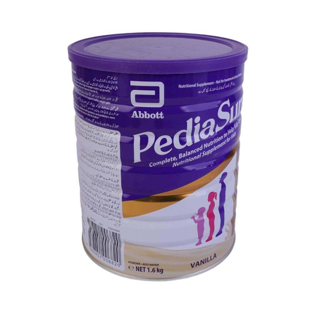 PEDIASURE NUTRI SUPPLEMENT POWDER FOR KIDS VANILLA TIN 1.6 K