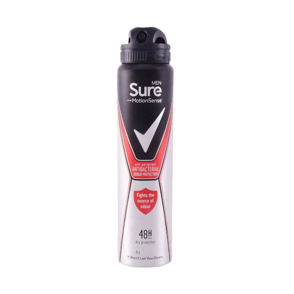 SURE DEODORANT ANTI BACTERIAL ODOUR 48 H 250 ML