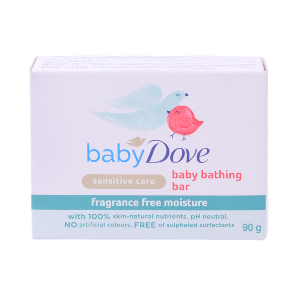 DOVE SOAP BABY BATHING SENSITIVE FRAGRANCE FREE MOISTURE 90