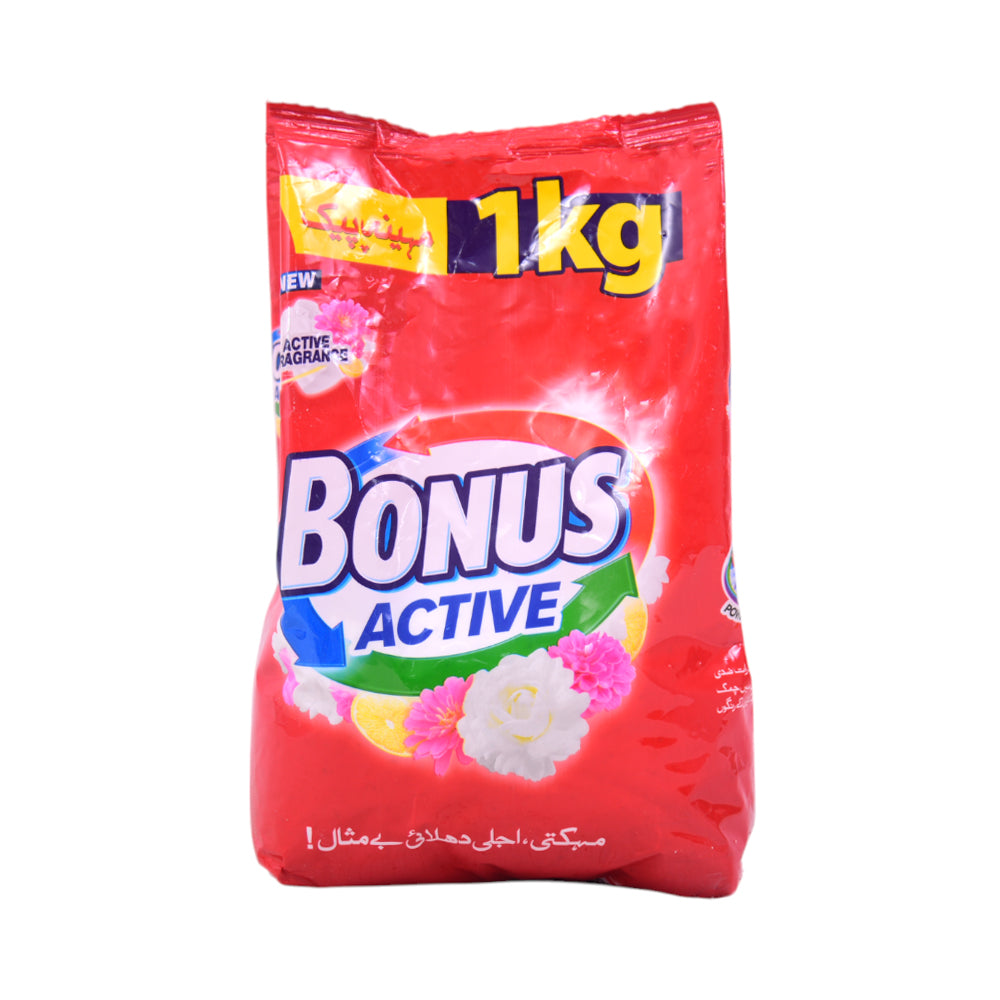 BONUS WASHING POWDER ACTIVE 1 KG – Al-Fatah