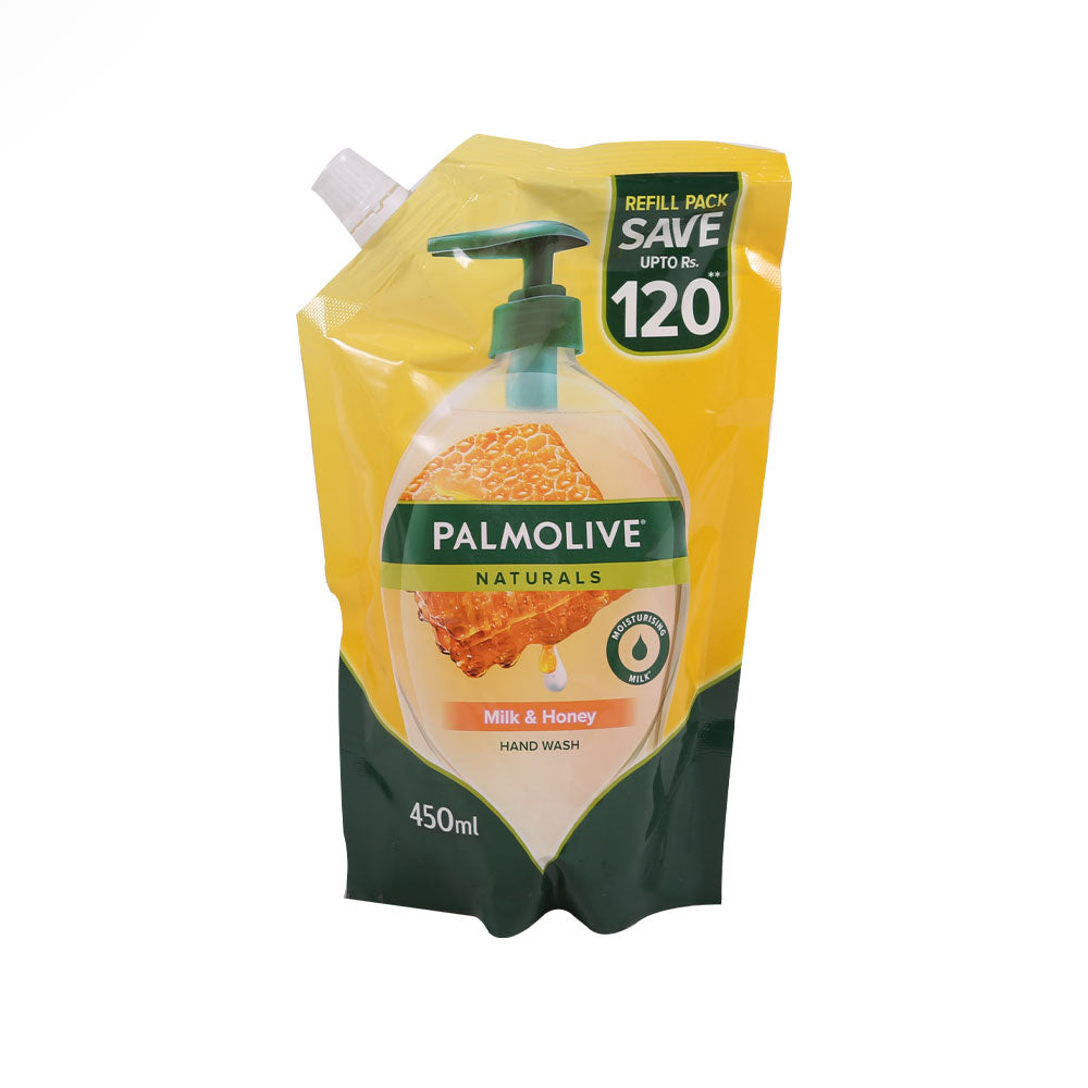 PALMOLIVE HAND WASH MILK AND HONEY POUCH 450ML