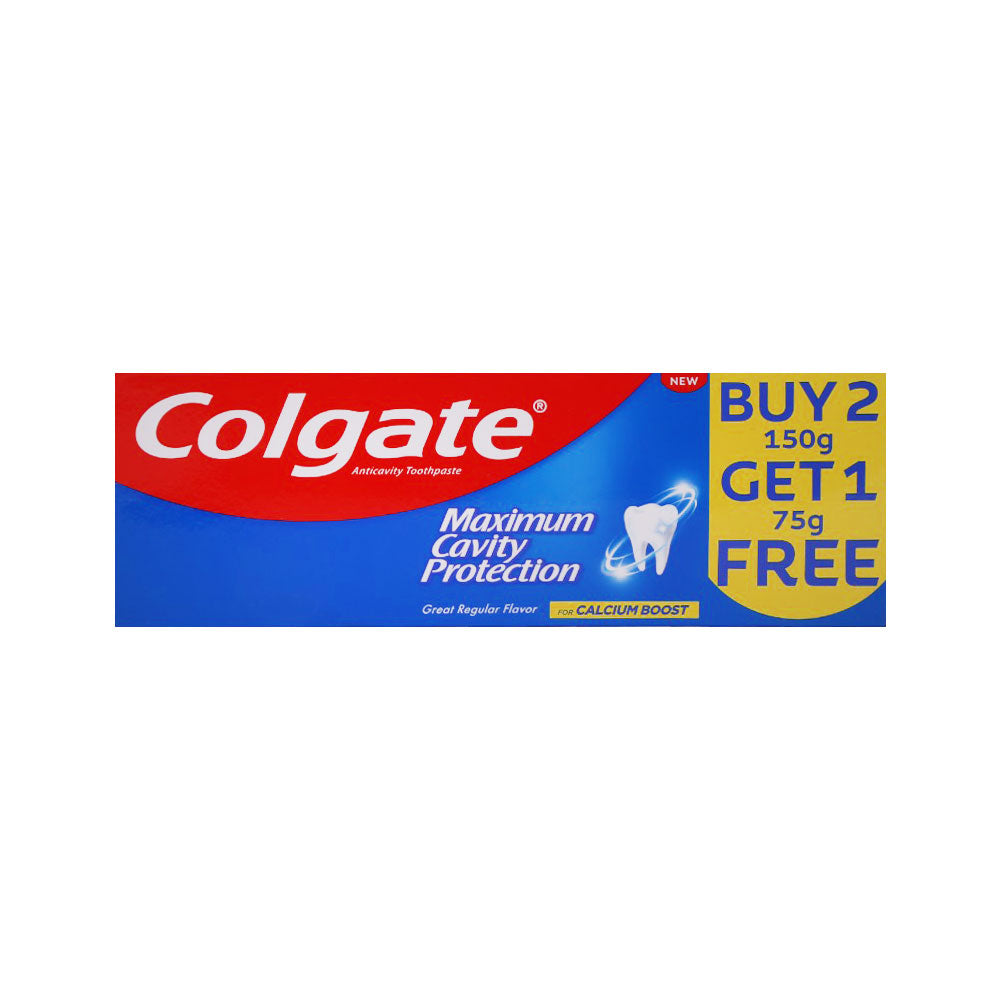 COLGATE TOOTH PASTE MAXIMUM CAVITY PROTECTION PROMO PACK 2X1