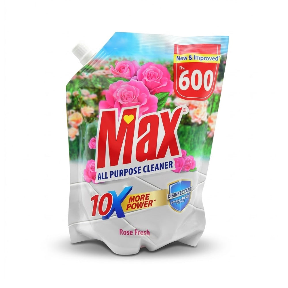 MAX ALL PURPOSE CLEANER ROSE FRESH 800 ML