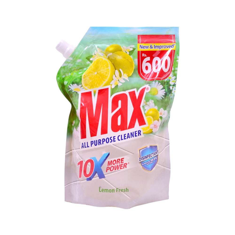 MAX CLEANER ALL PURPOSE POUCH LEMON 800 ML