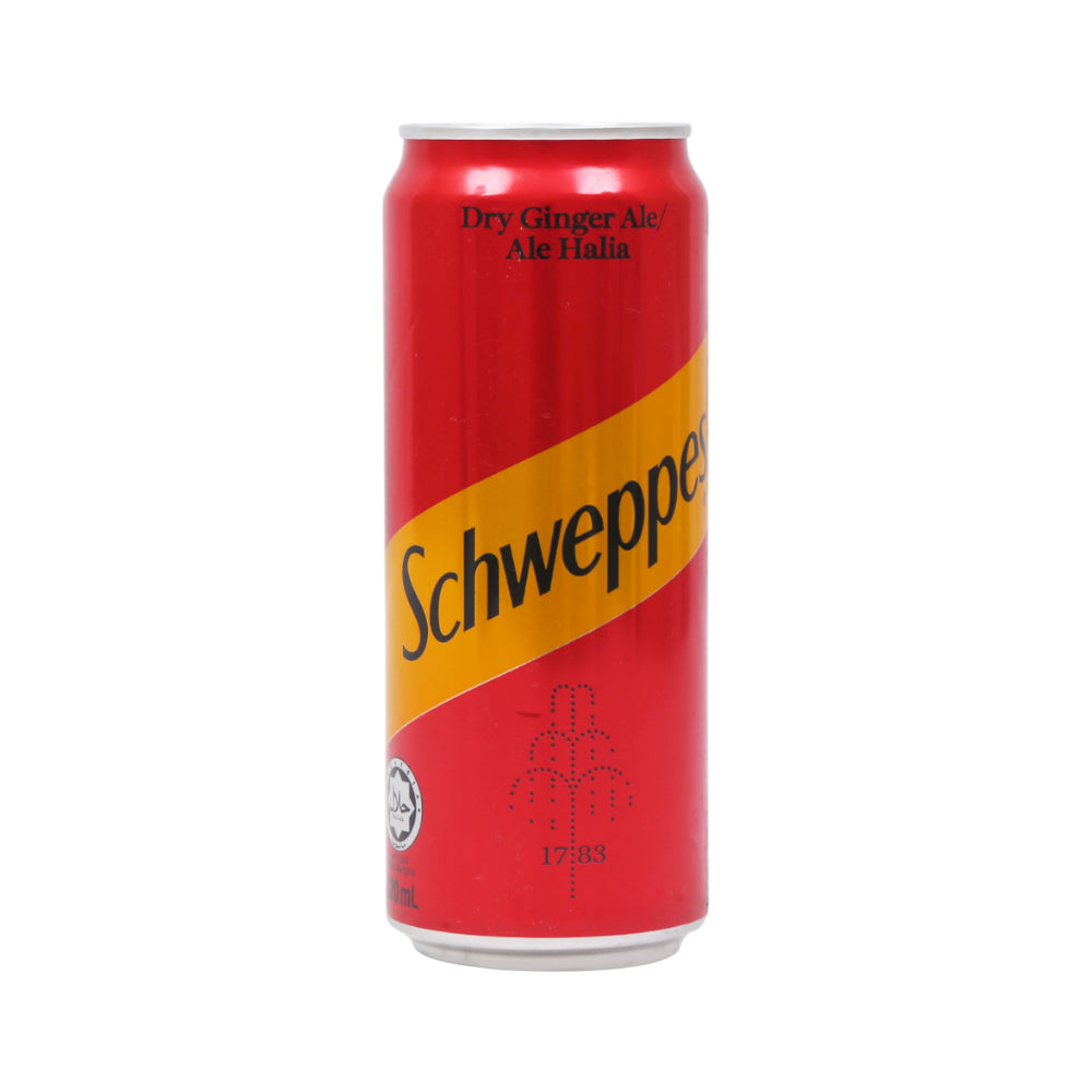 SCHWEPPES GINGER ALE DRY DRINK CAN 320 ML