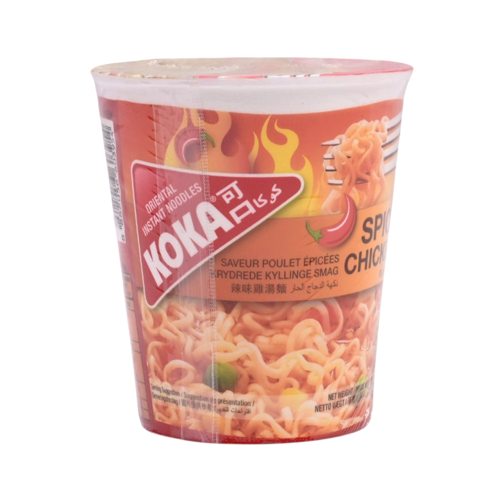 KOKA INSTANT NOODLES CUP SPICY CHICKEN FLAVOUR 70 GM