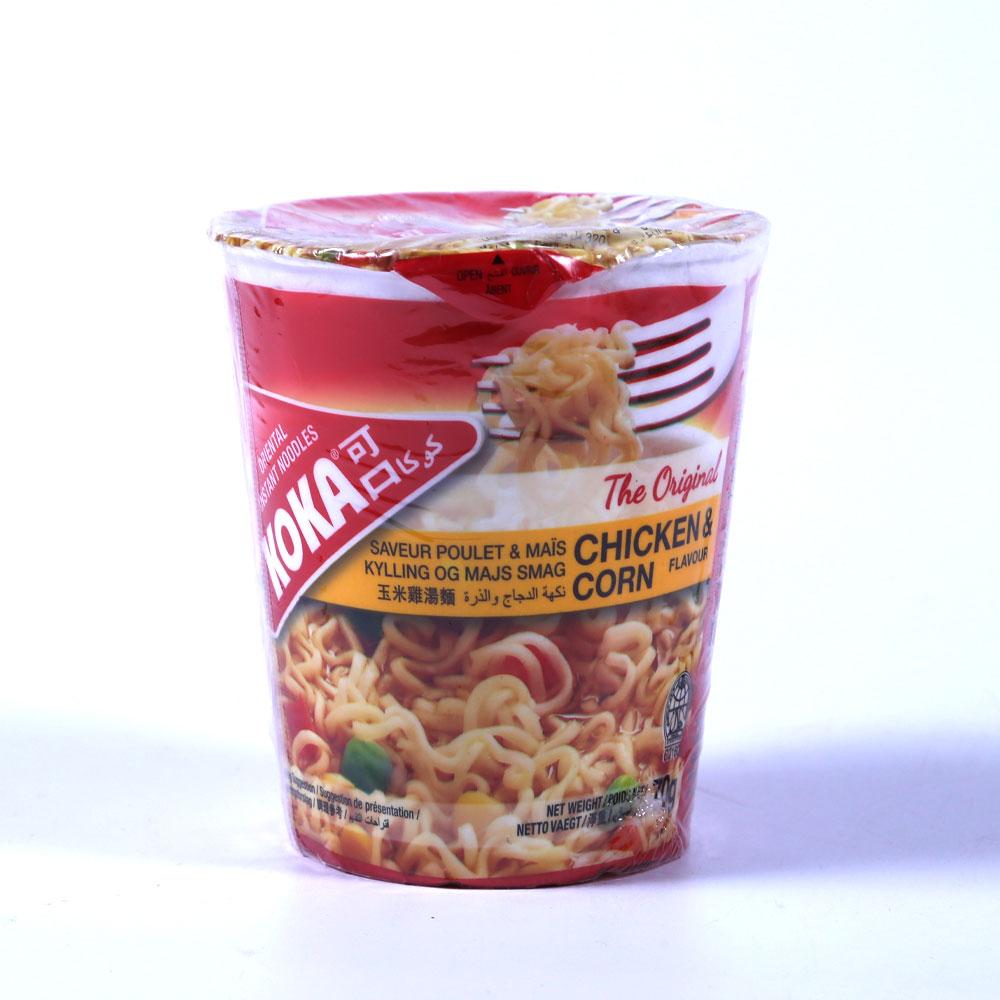 KOKA NOODLES CHICKEN AND CORN CUP 70 GM