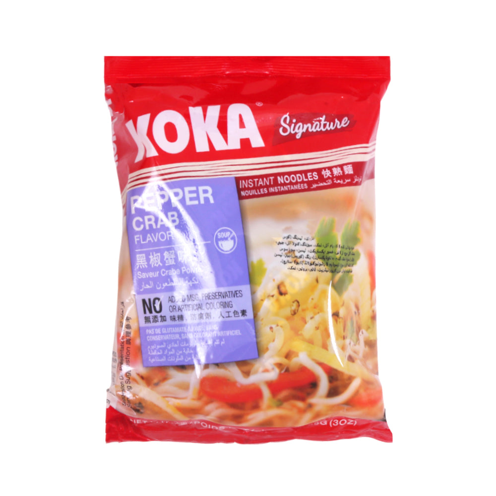 KOKA INSTANT NOODLES PEPPER CRAB FLAVOUR 85 GM