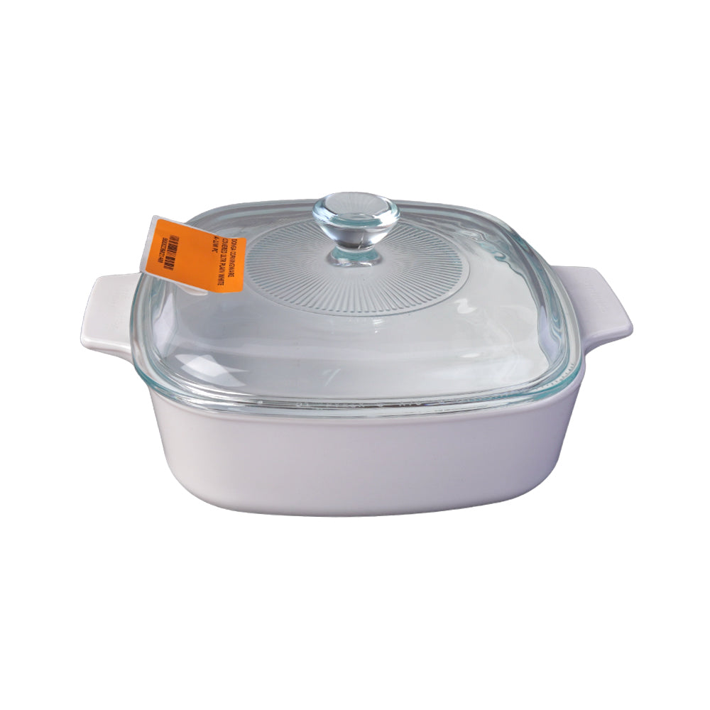 DONGA CORNINGWARE COVERED 1LTR PLAIN WHITE A-1JW PC