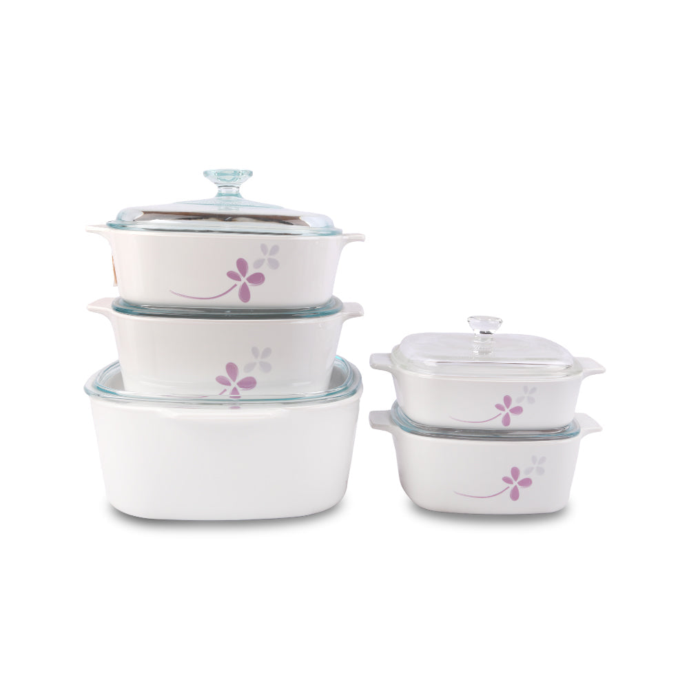DONGA SET CORNINGWARE 10PC WARM PANSIES A-501WP