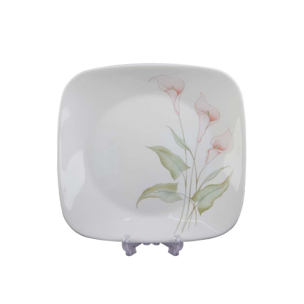 PLATE QUARTER SQUARE CORNINGWARE LILY VILLY 2211-LV-LP PC
