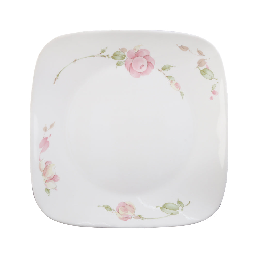 PLATE DINNER SQUARE CORNINGWARE COUNTRY ROSE 2213-RS-LP PC
