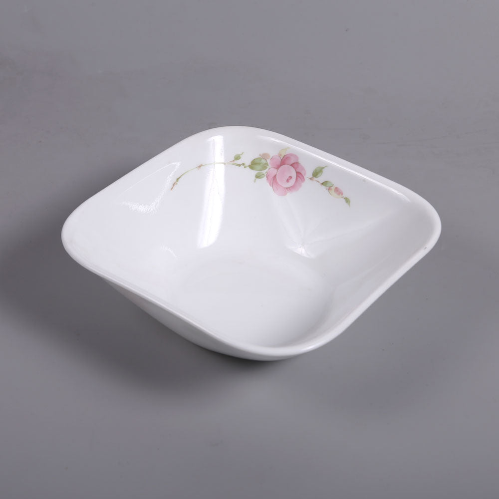 BOWL CEREAL CORNINGWARE SQUARE COUNTRY ROSE 2323-RS-LP PC