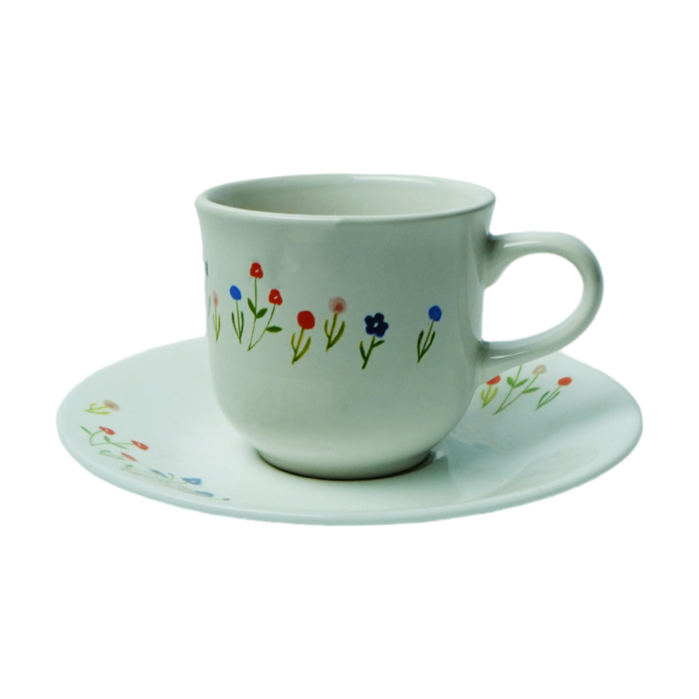 CUP N SAUCER FLOWER HILL (Pack of 6)