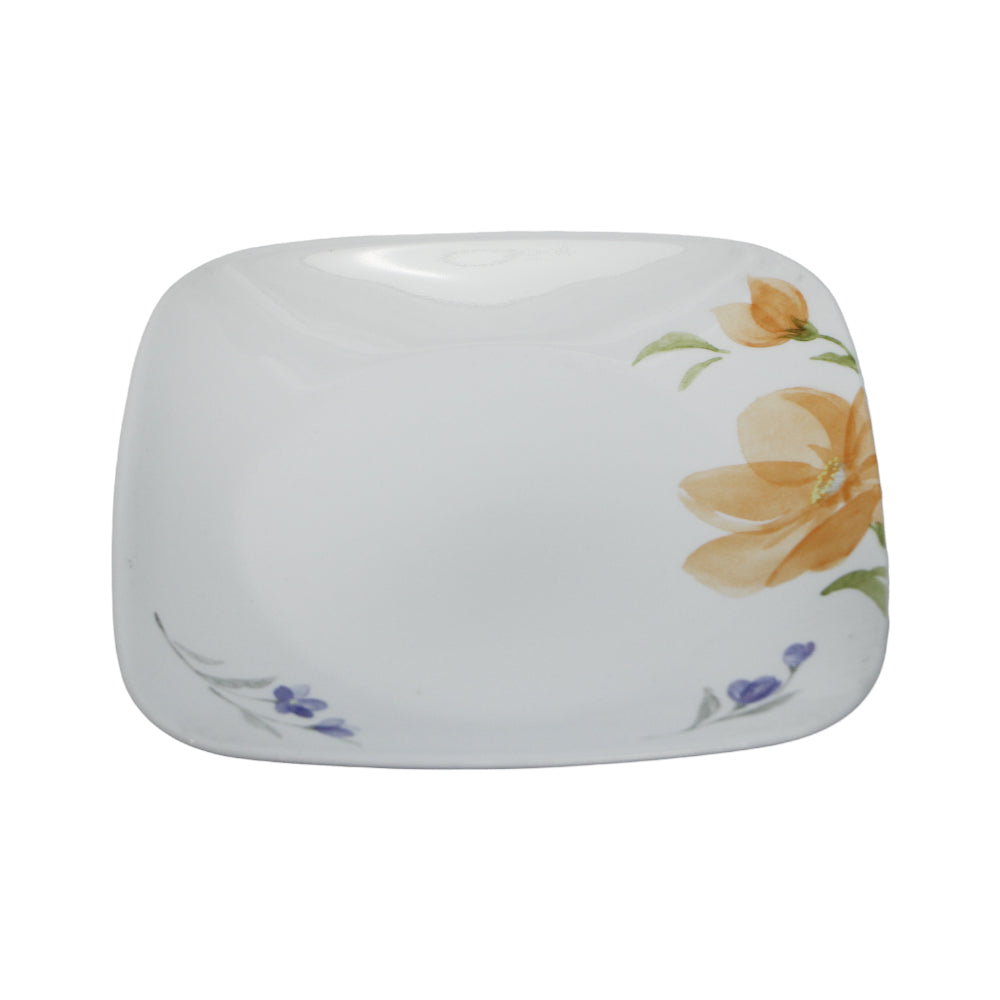 PLATE QUARTER SQUARE CORNINGWARE BEGONIA 2211-BGN-LP