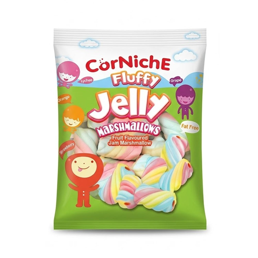 CORNICHE FLUFFY JELLY MARSHMALLOWS FAT FREE 70 GM