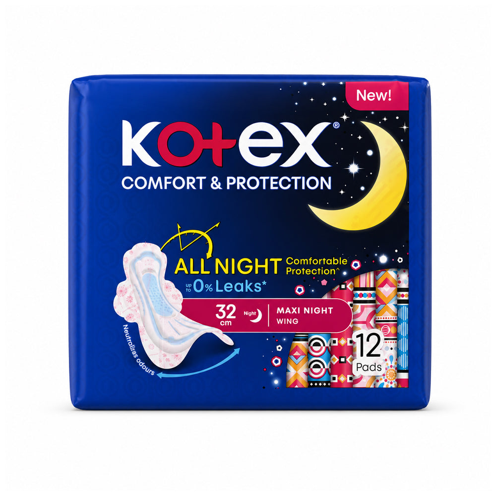 KOTEX SANITRY PADS COMFORT & PROTECTION 12 PAD