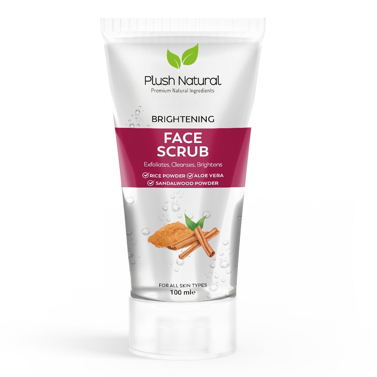 Plush Natural Brightening Face Scrub 100Ml