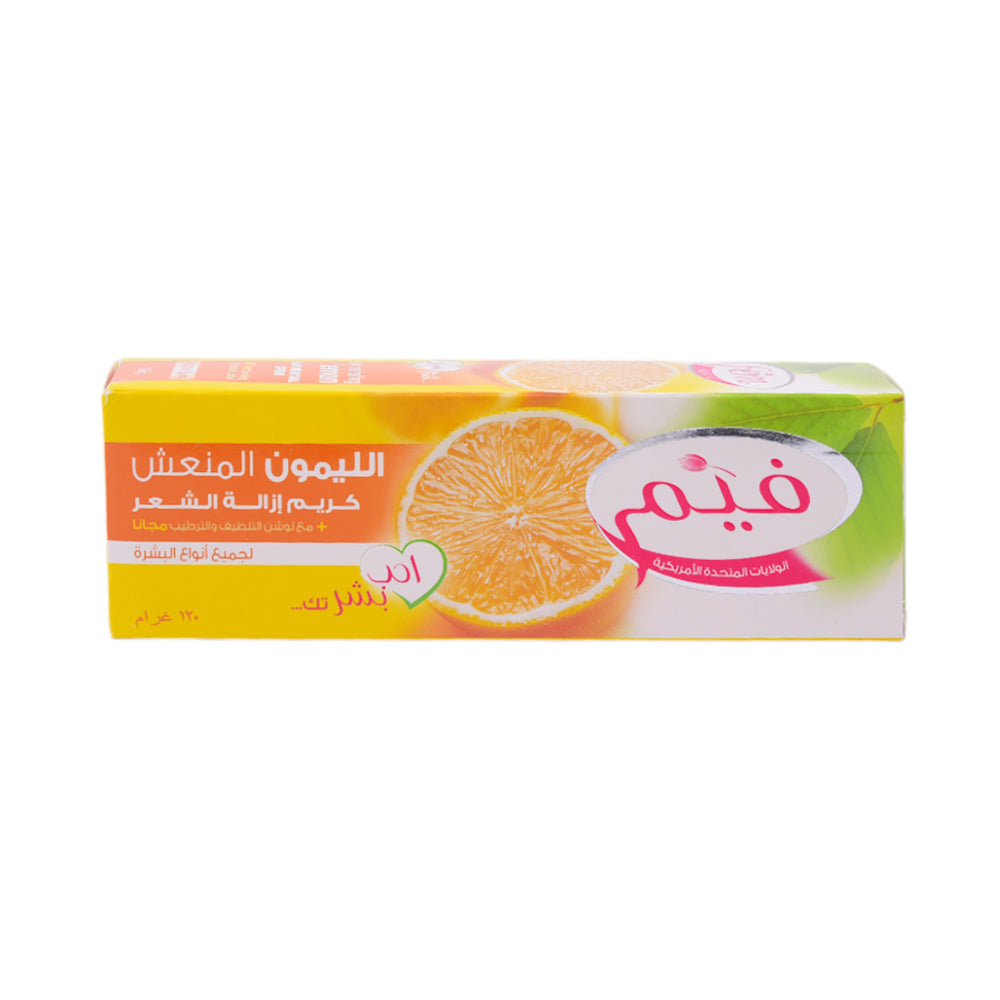 FEM HAIR REMOVAL CREAM LEMON SKIN SOFTENING 120 GM