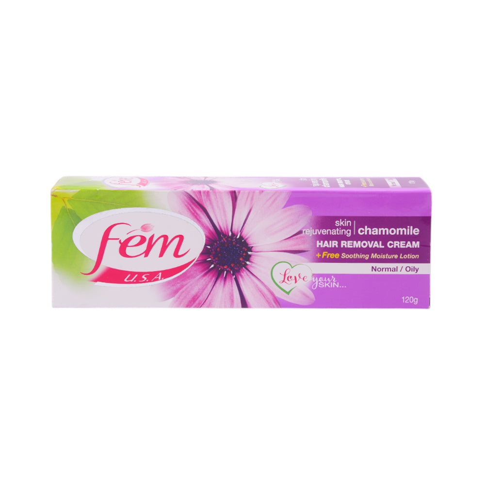 FEM HAIR REMOVAL CREAM SKIN REJUVENATING CHAMOMILE 120 GM