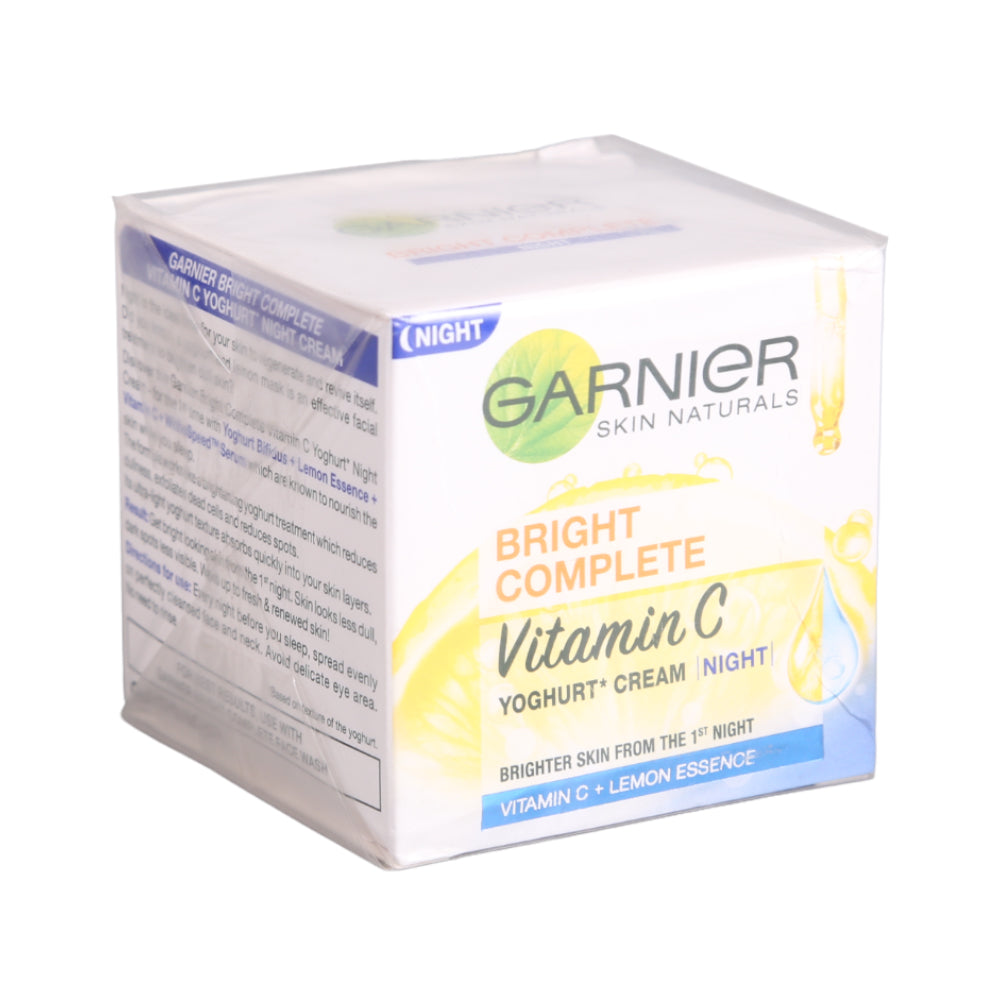 GARNIER BRIGHT COMPLETE VITMAN C NIGHT CREAM 40G