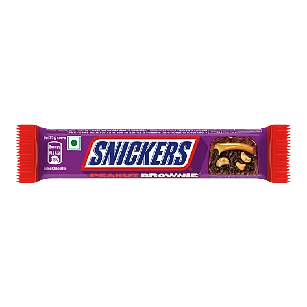 SNICKERS CHOCOLATE BAR PEANUT BROWNIE 24 GM