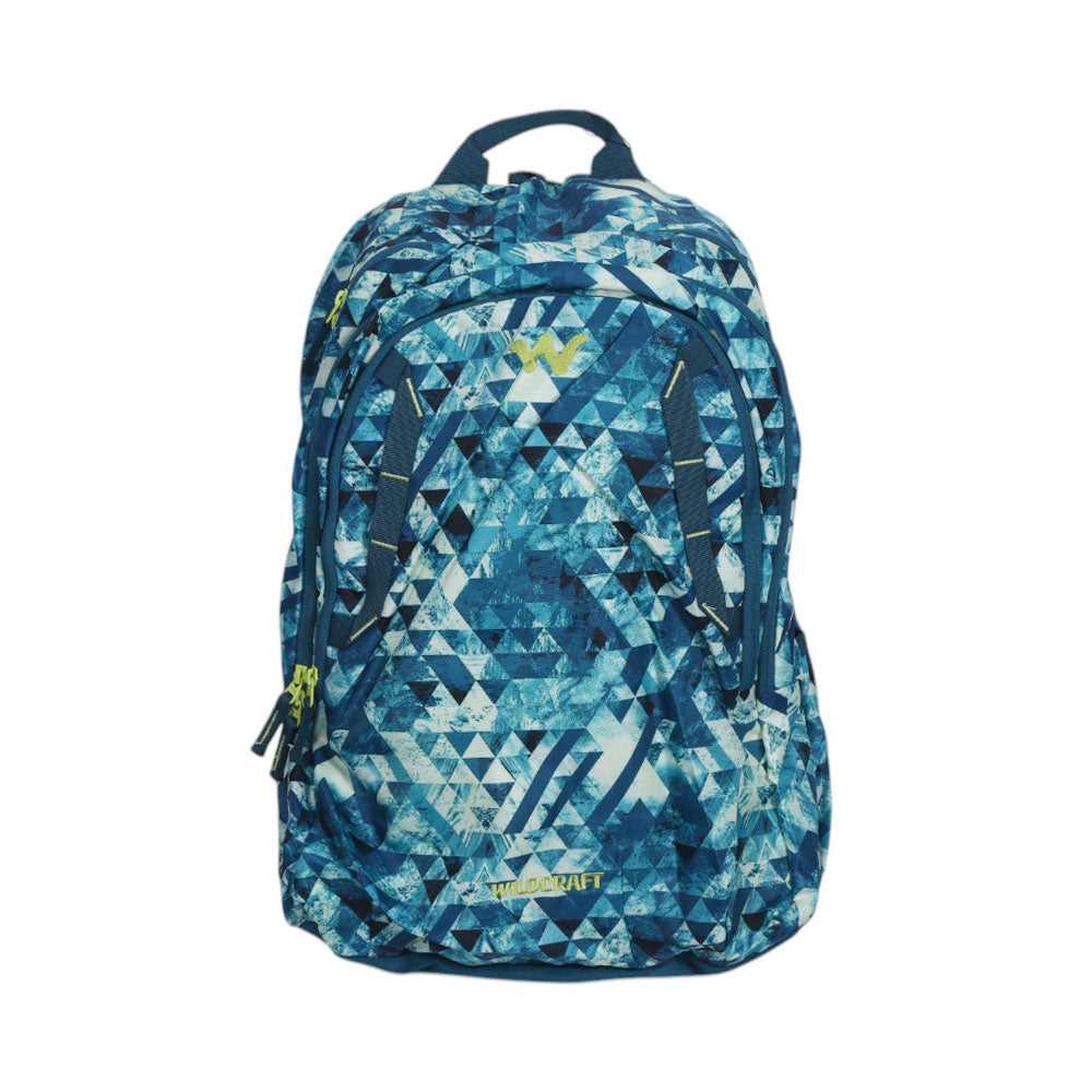 WILDCRAFT GEO CAMO SCHOOL BACKPACK GREEN