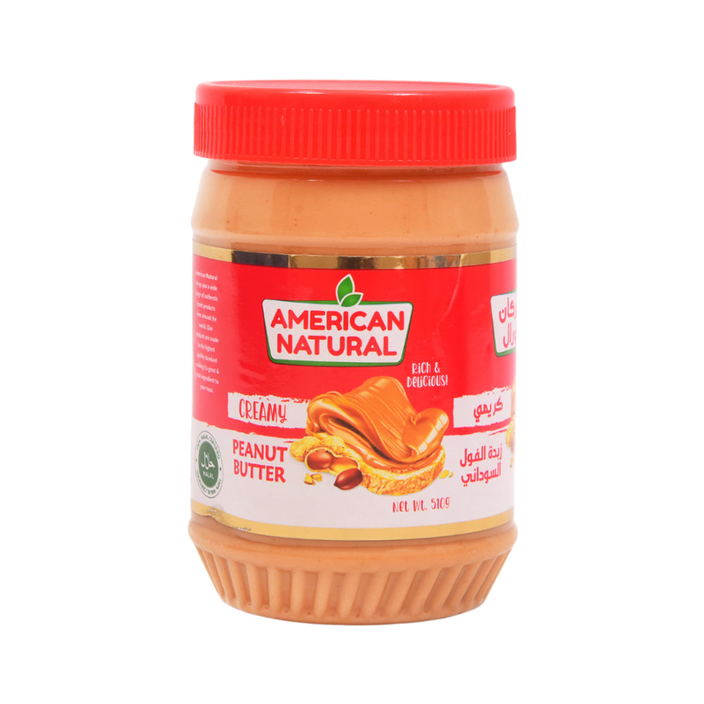 AMERICAN NATURAL PEANUT BUTTER CREAMY 510 GM