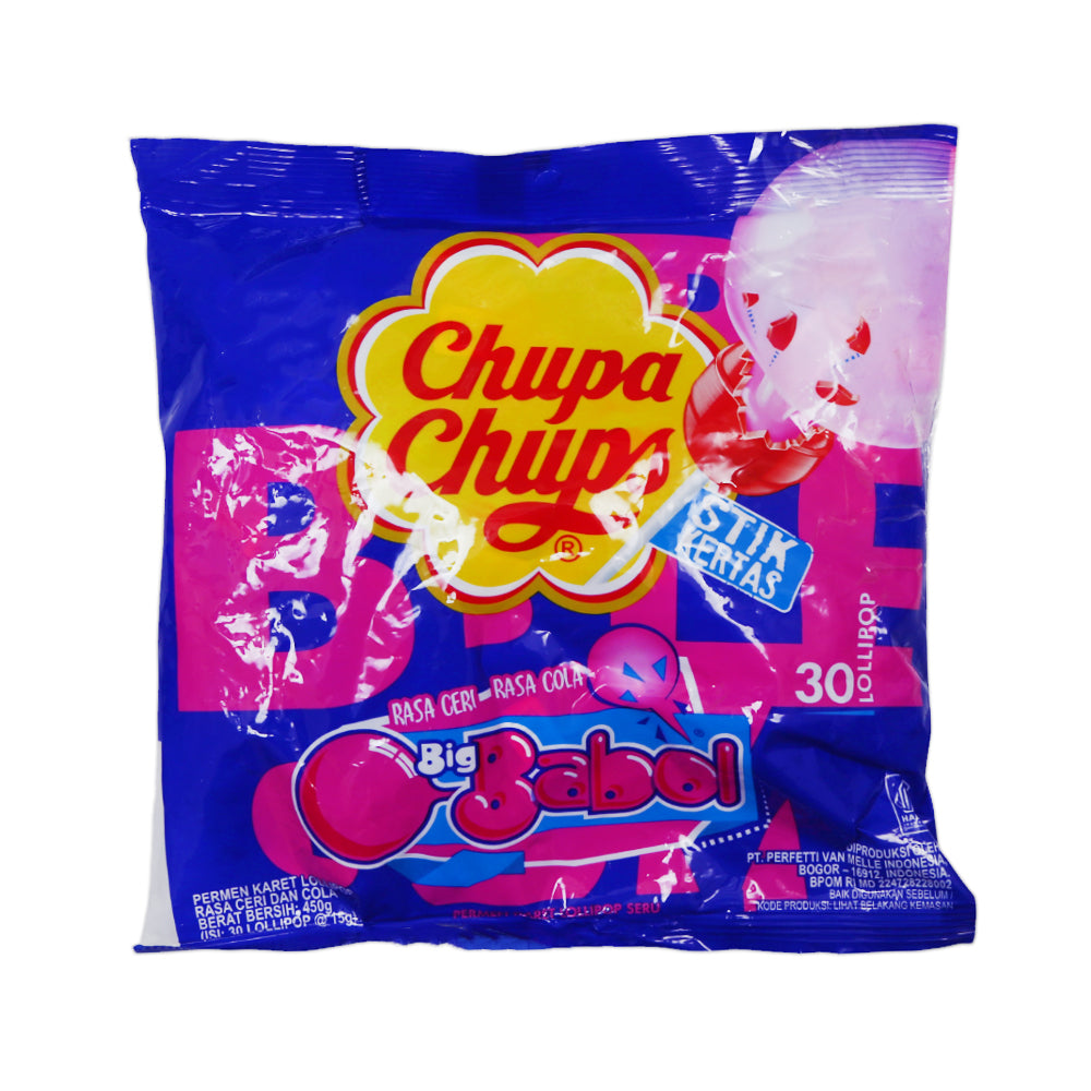 CHUPA CHUPS LOLLIPOPS STIK KERTAS RASA CERI RASA COLA 30PC 4