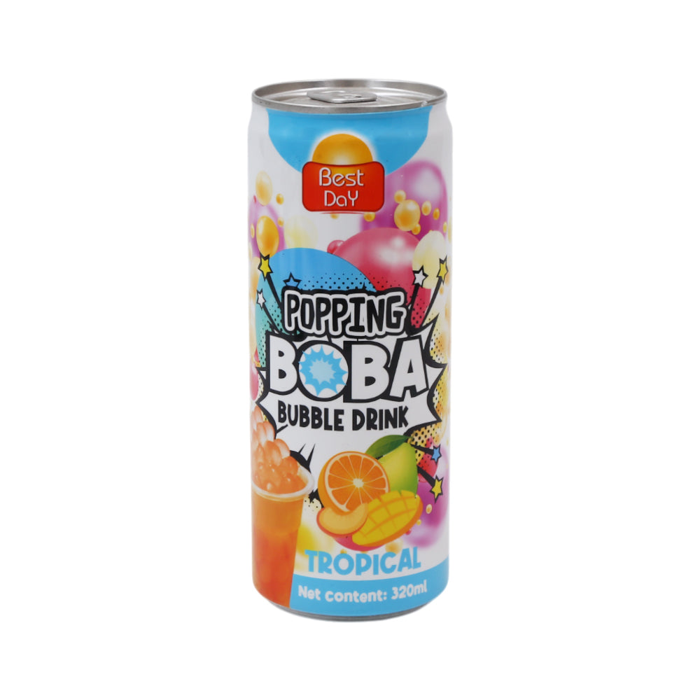 BEST DAY POPPING BOBA BUBBLE DRINK TROPICAL 320 ML