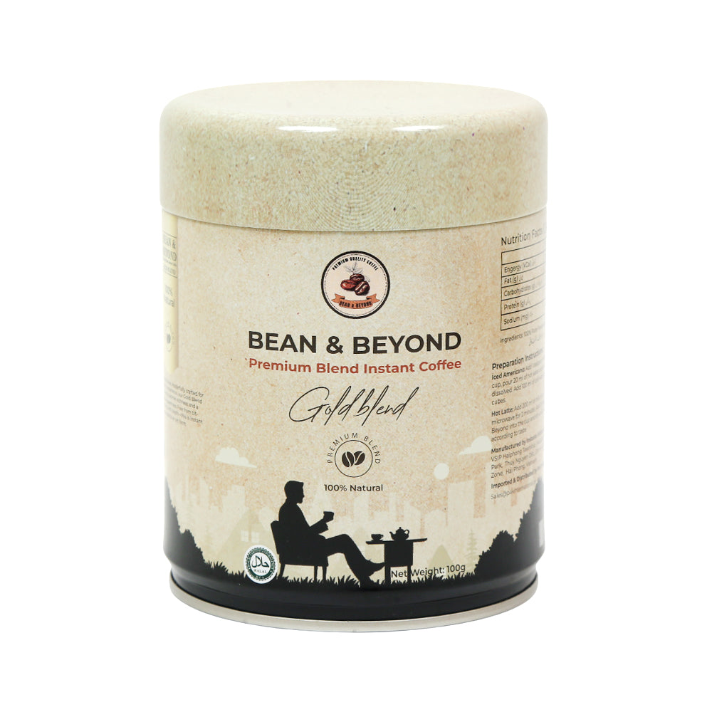 BEAN & BEYOND GOLD BLEND COFFEE TIN 100G