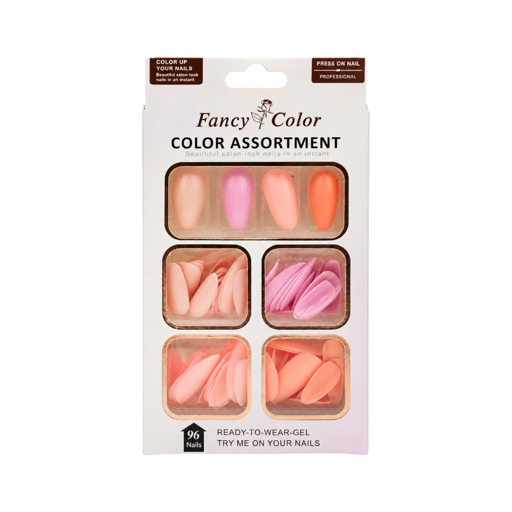 FANCY ASSORTMENT COLOR NAILS 9595