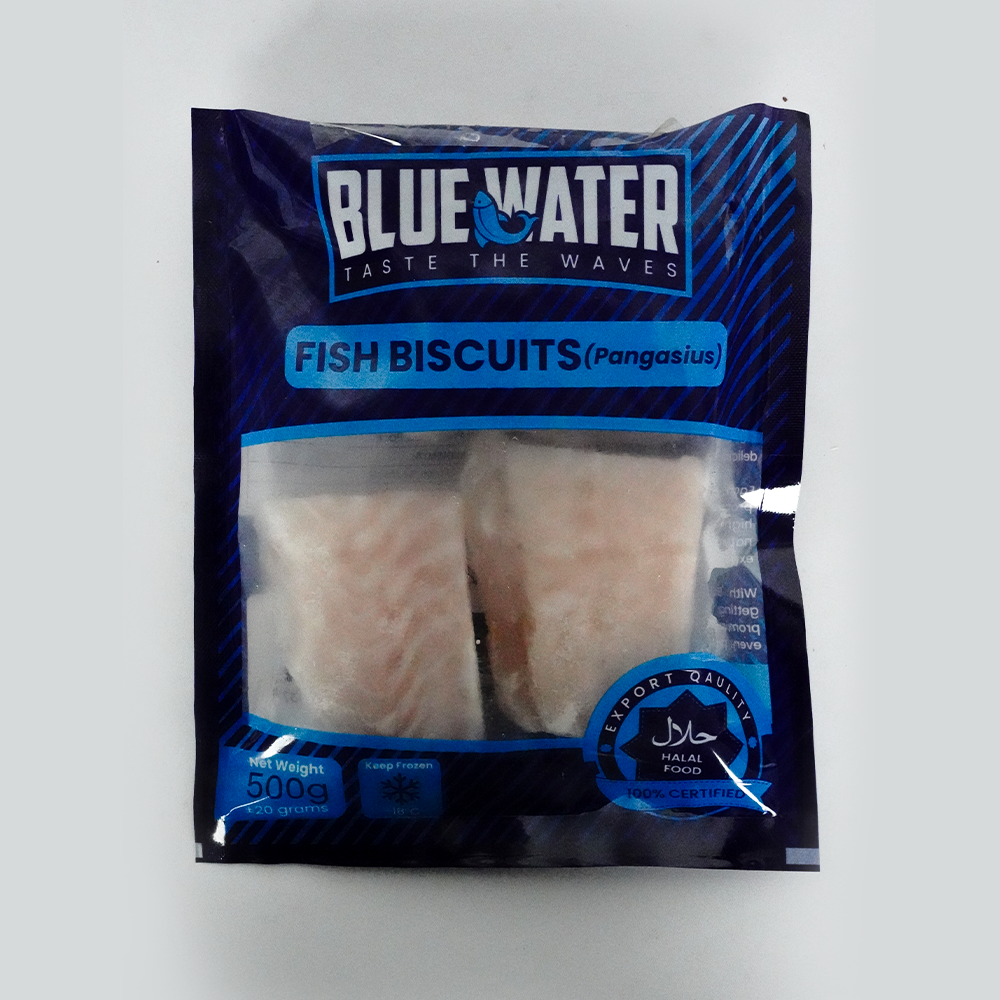 BLUE WATER WHITE FISH BISCUITS 500 GM