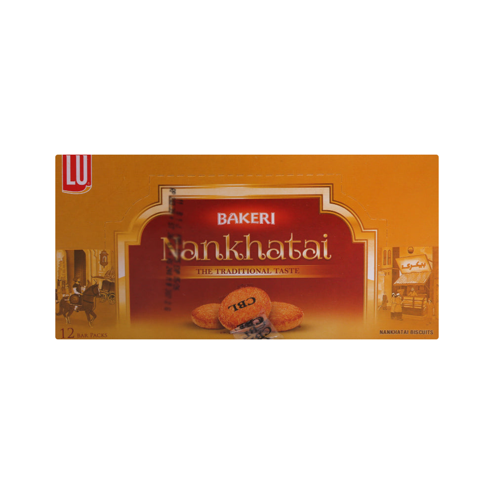 LU BAKERI NANKHATAI BISCUIT B/P 25.6 GM BOX 12PC