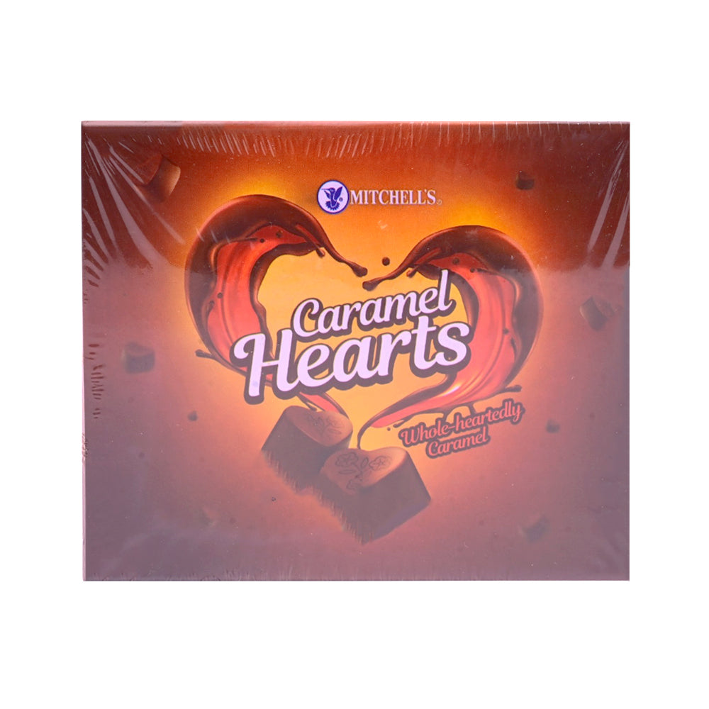 MITCHELLS CARAMEL HEARTS CHOCOLATE BOX 50 PCS